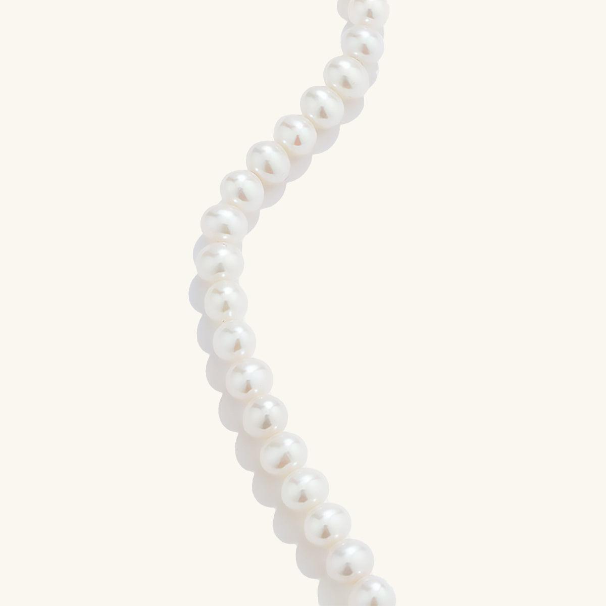 Charming Freshwater Pearl Strand Necklace 6-6.5mm 16" - JESCOJES
