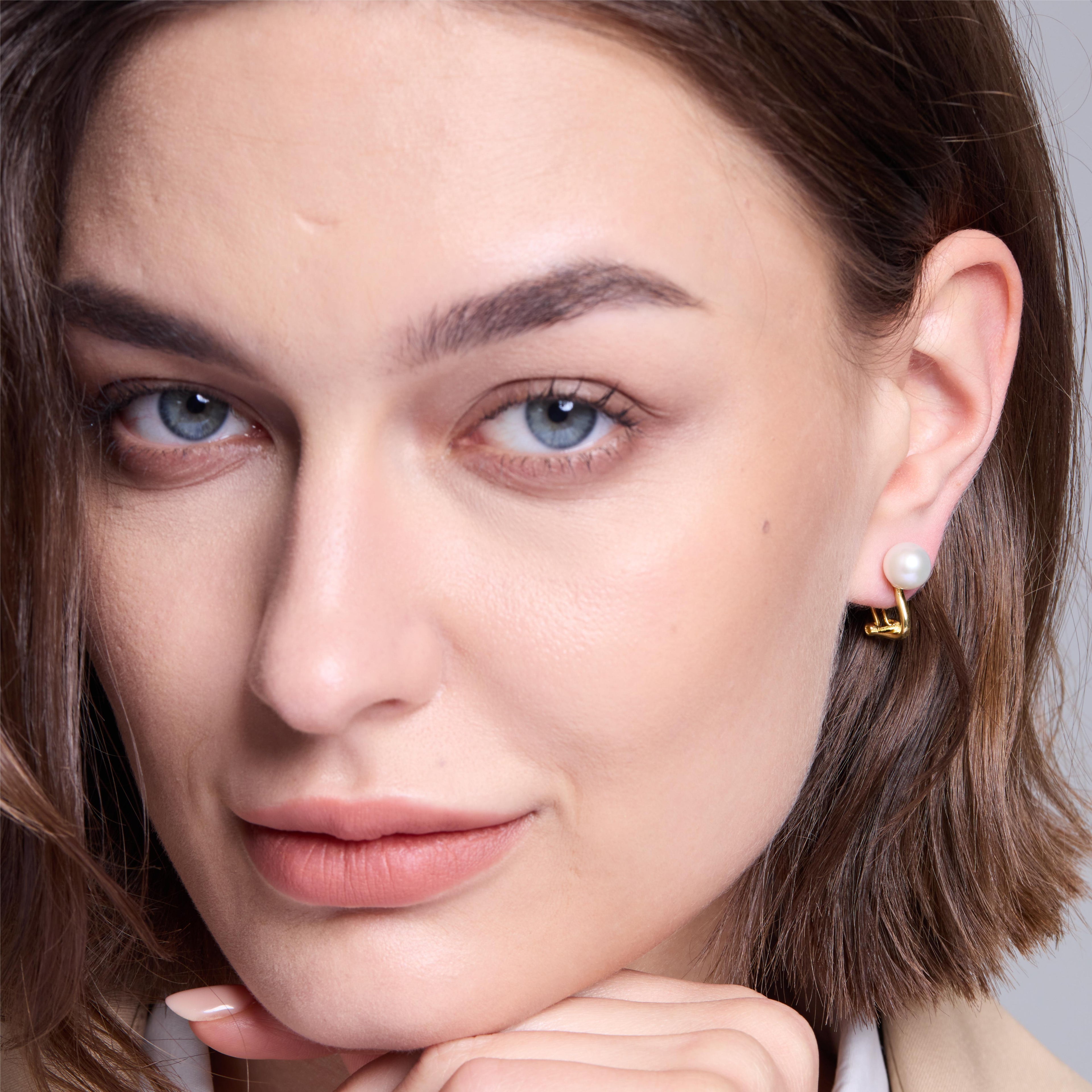 Charming Freshwater Pearl Clip-on Earrings - JESCOJES