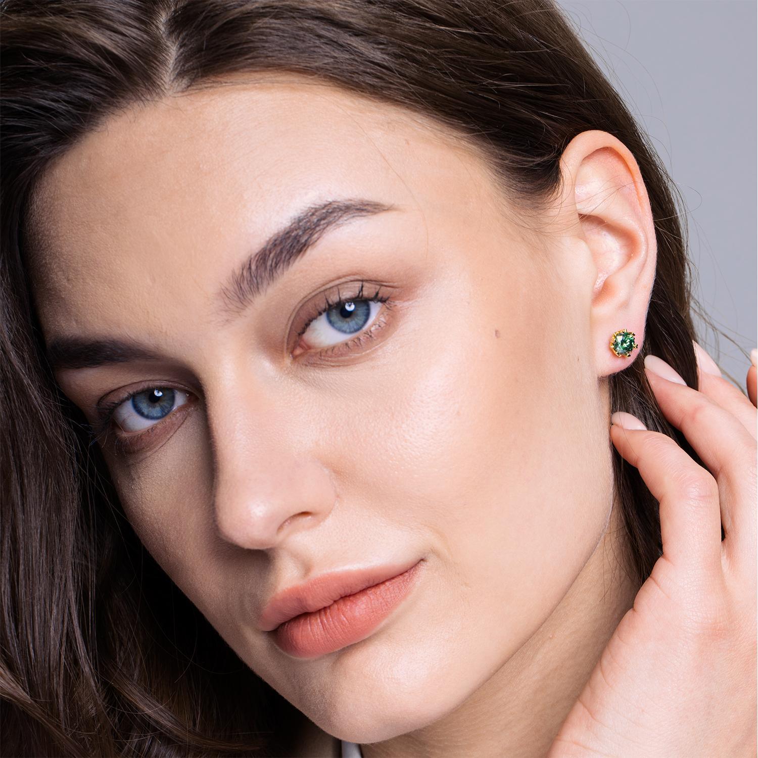 Premium Moissanite Romantic Flower Stud Earrings - JESCOJES