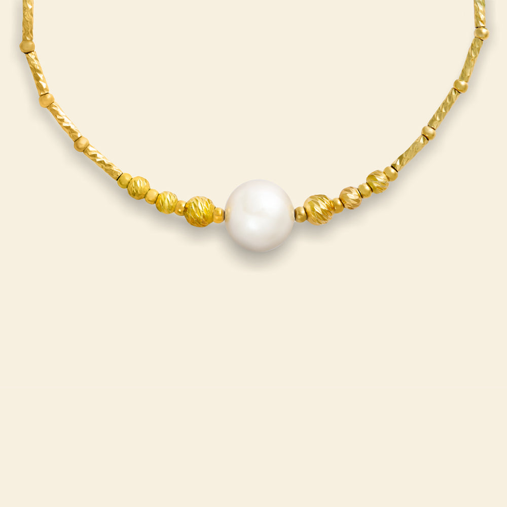 JESCOJES Golden AAAA Pearl Bracelet