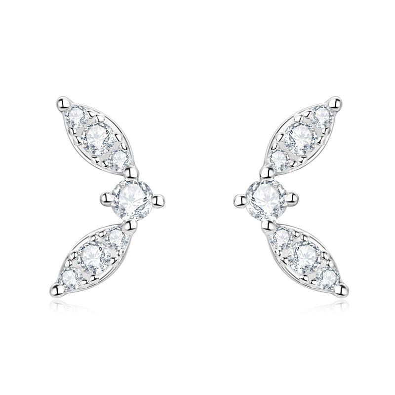 Chic Butterfly Premium Moissanite Stud Earrings - JESCOJES