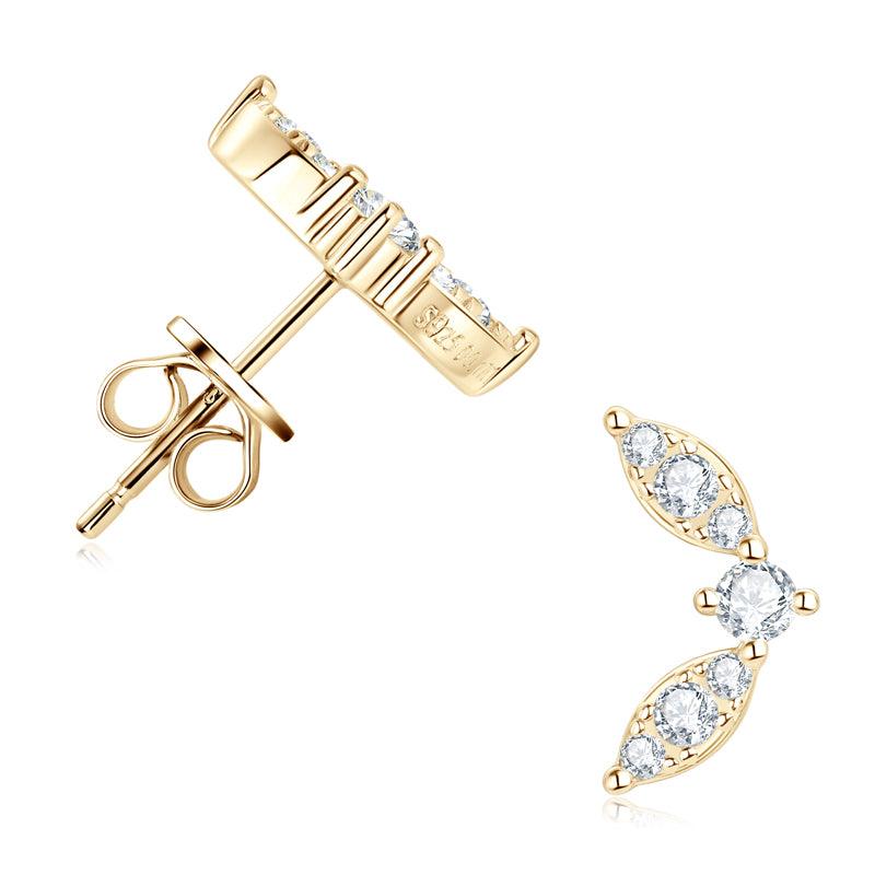 Chic Butterfly Premium Moissanite Stud Earrings - JESCOJES