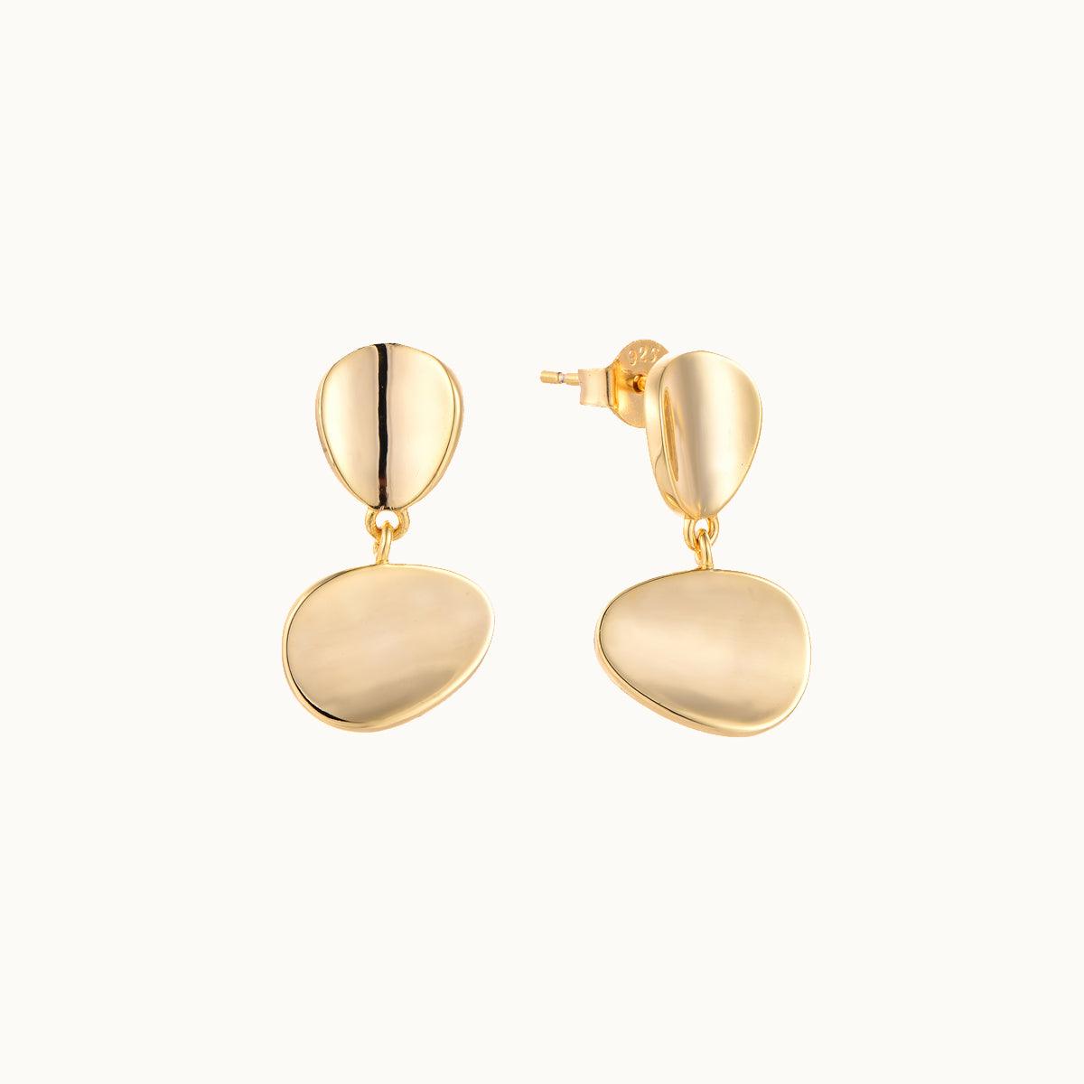 Golden Bean Drop Earrings - JESCOJES