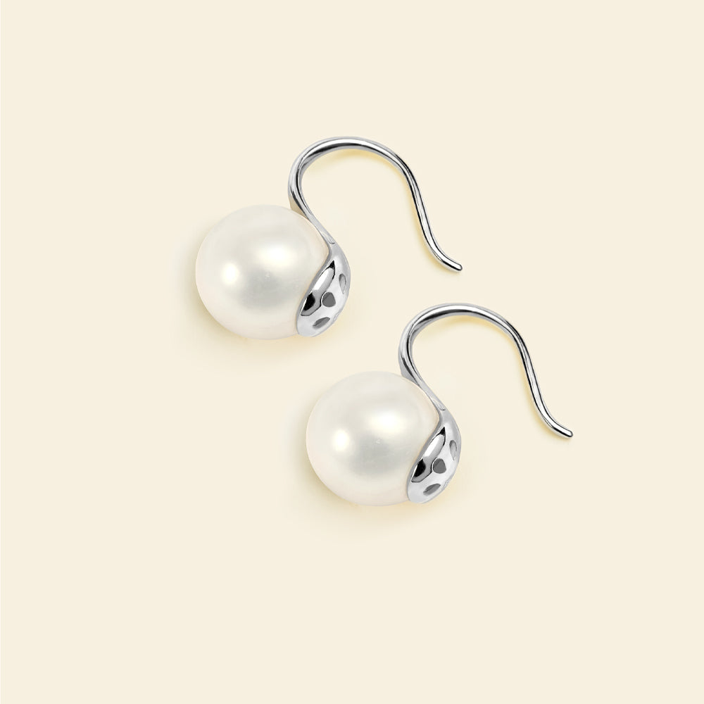 JESCOJES Charming Freshwater Pearl Drop Earrings