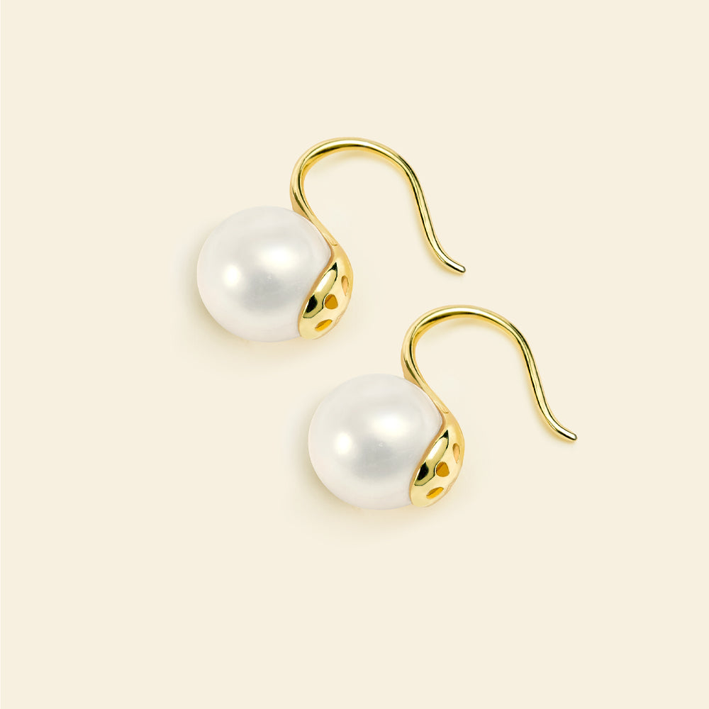 JESCOJES Charming Freshwater Pearl Drop Earrings