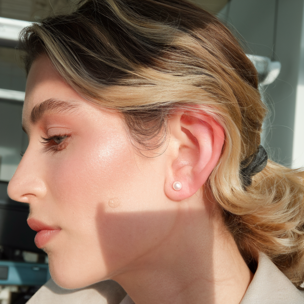 JESCOJES Elegant Two-way Freshwater Pearl Earrings