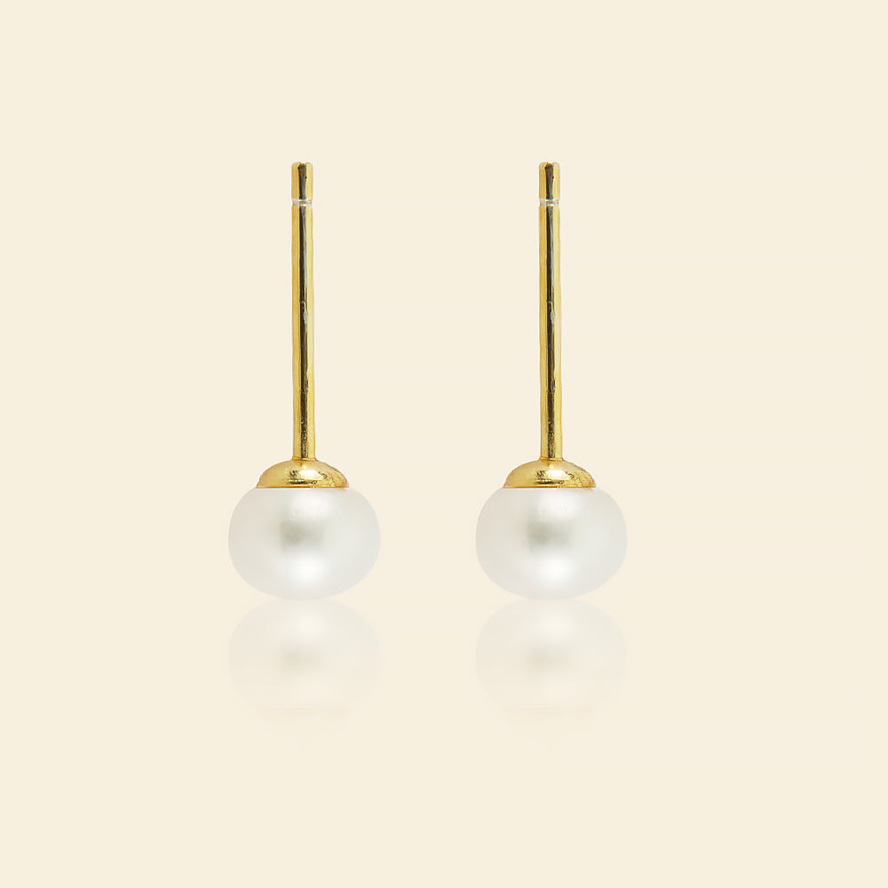 JESCOJES Elegant Two-way Freshwater Pearl Earrings