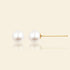 JESCOJES Charismatic 18K Gold Akoya Pearl Stud Earrings