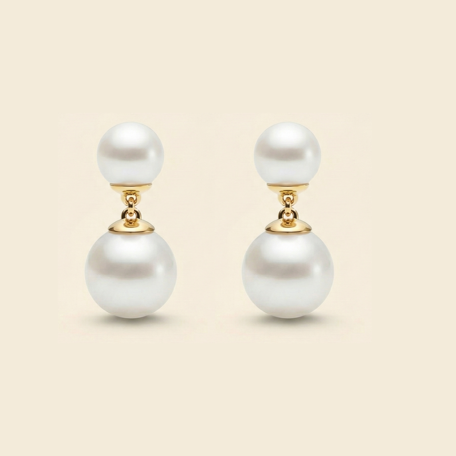 JESCOJES Duo Elegance Akoya Pearl Earrings