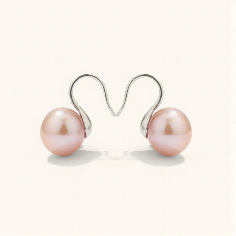 Purple Edison Pearl Drop Earrings - JESCOJES