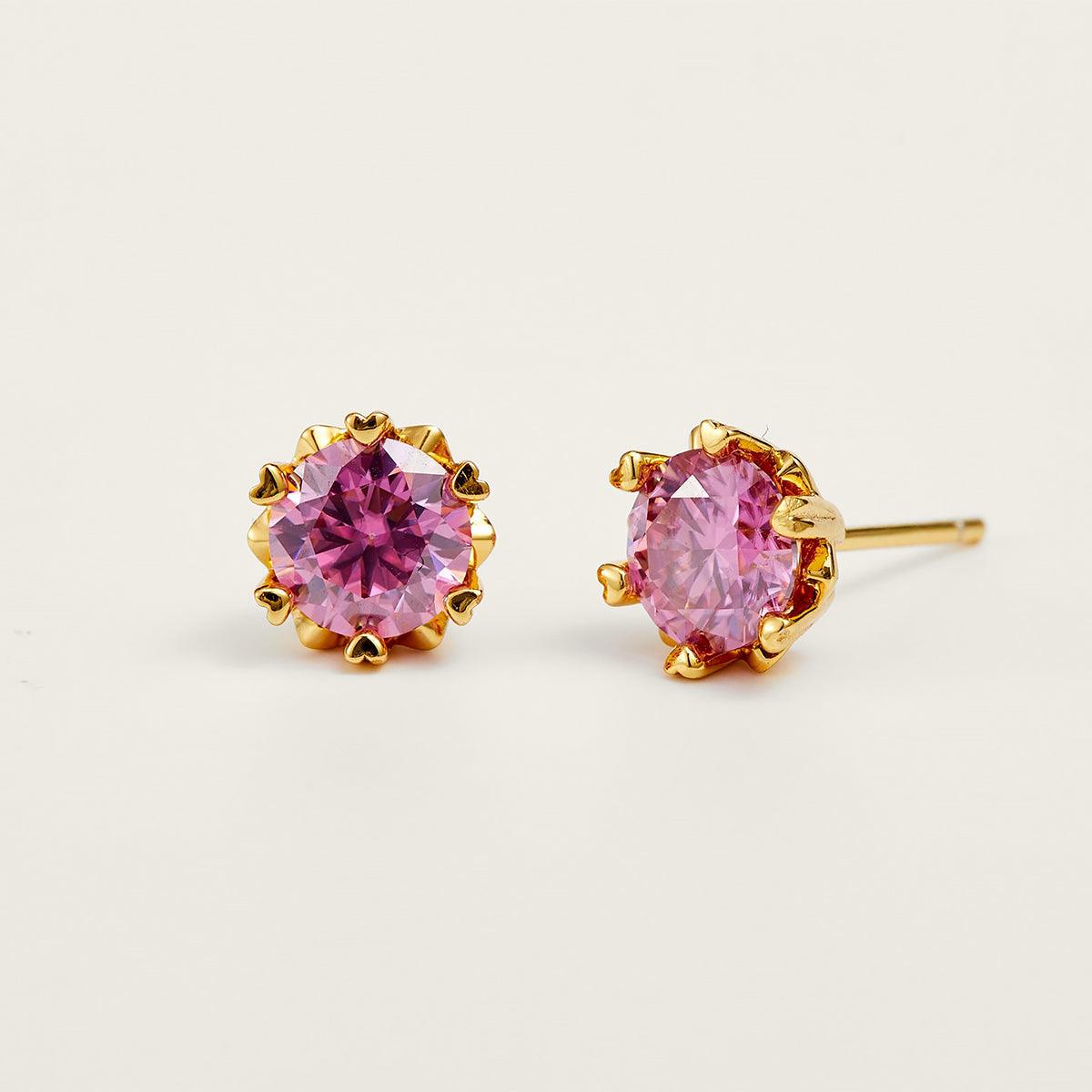 Premium Moissanite Romantic Flower Stud Earrings - JESCOJES