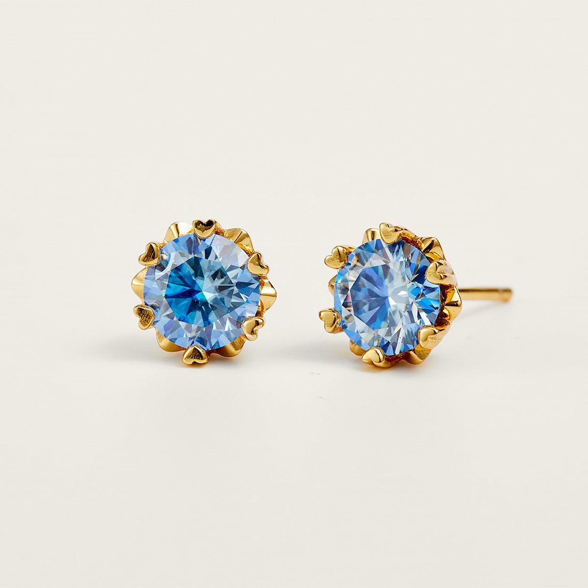 Premium Moissanite Romantic Flower Stud Earrings - JESCOJES