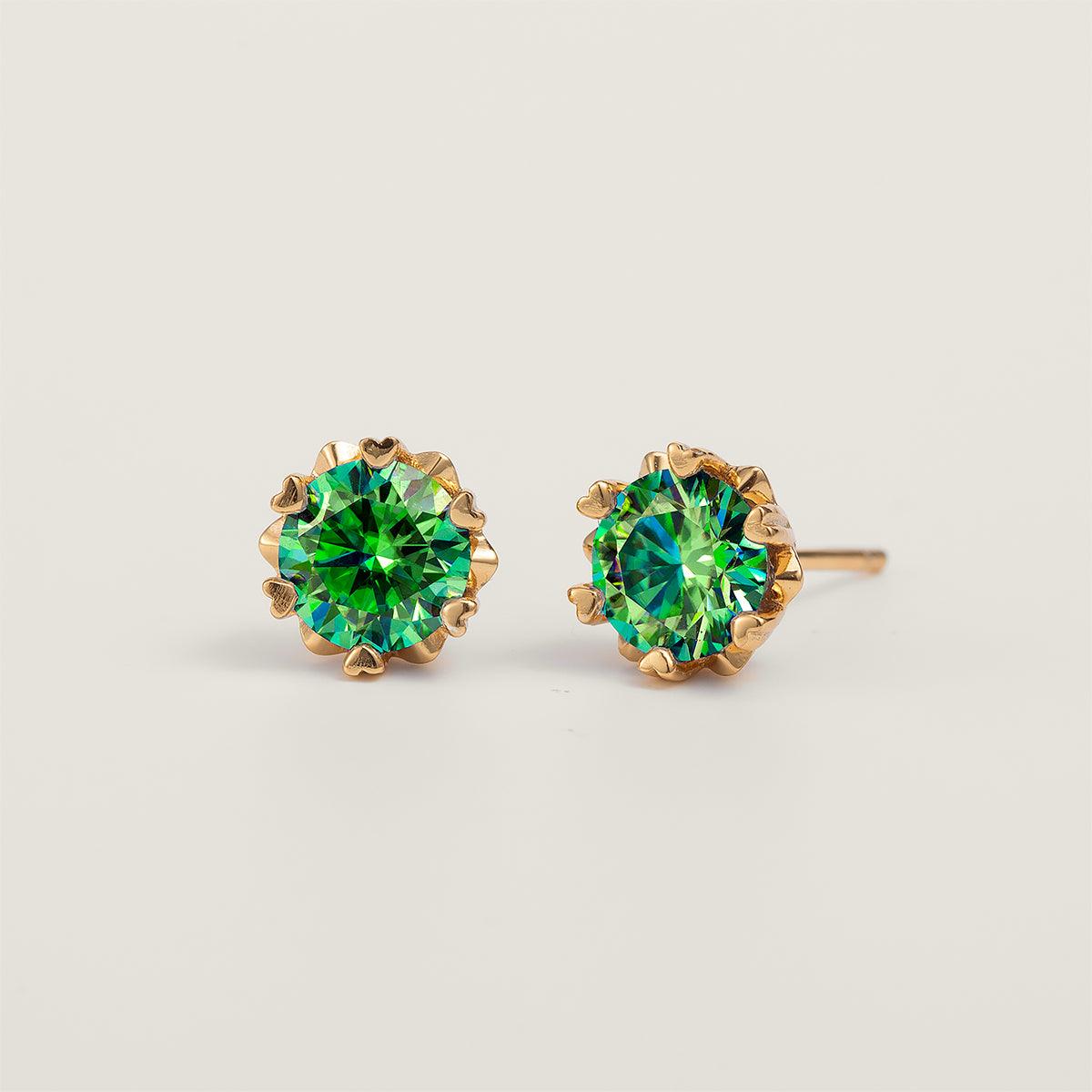 Premium Moissanite Romantic Flower Stud Earrings - JESCOJES