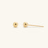 Shining Gold Ball Stud Earrings - JESCOJES