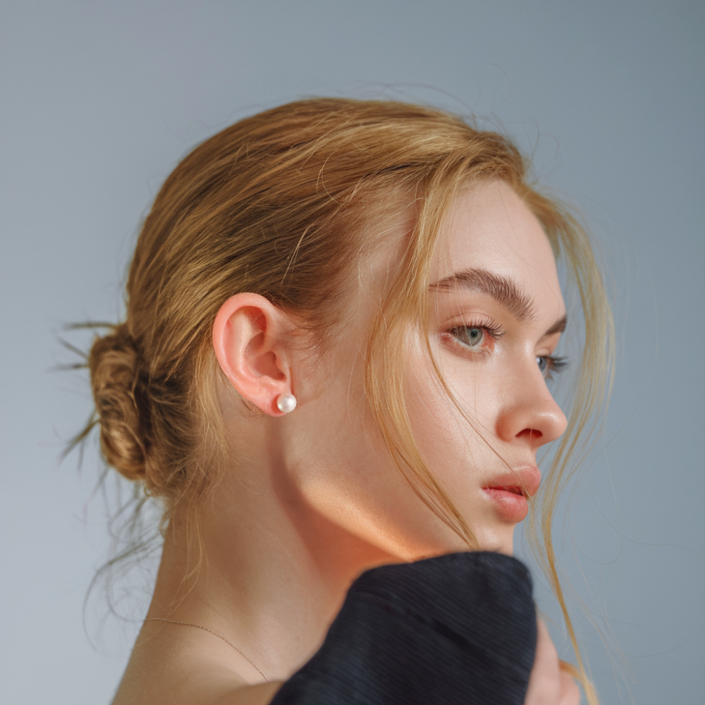 JESCOJES Elegance AAA Freshwater Pearl Stud Earrings