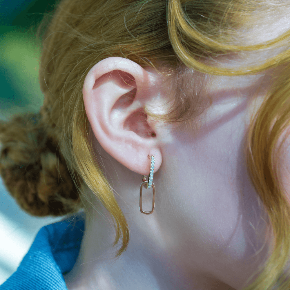 Premium Moissanite Pavé Drop Earrings - JESCOJES