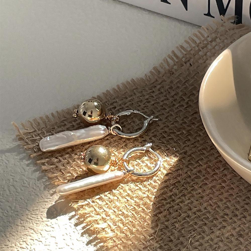 Romantic Baroque Pearl Drop Earrings - JESCOJES