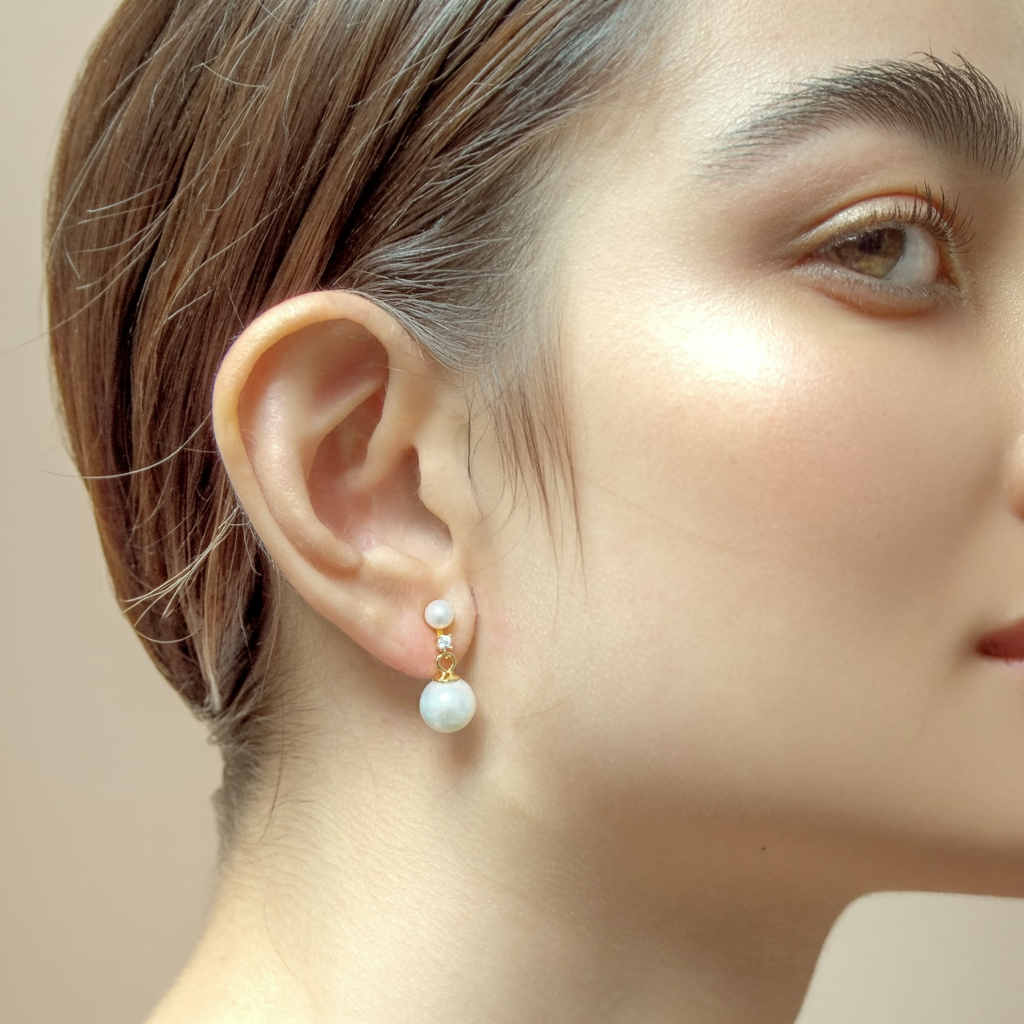 JESCOJES Luminous AAAA Pearl Earrings