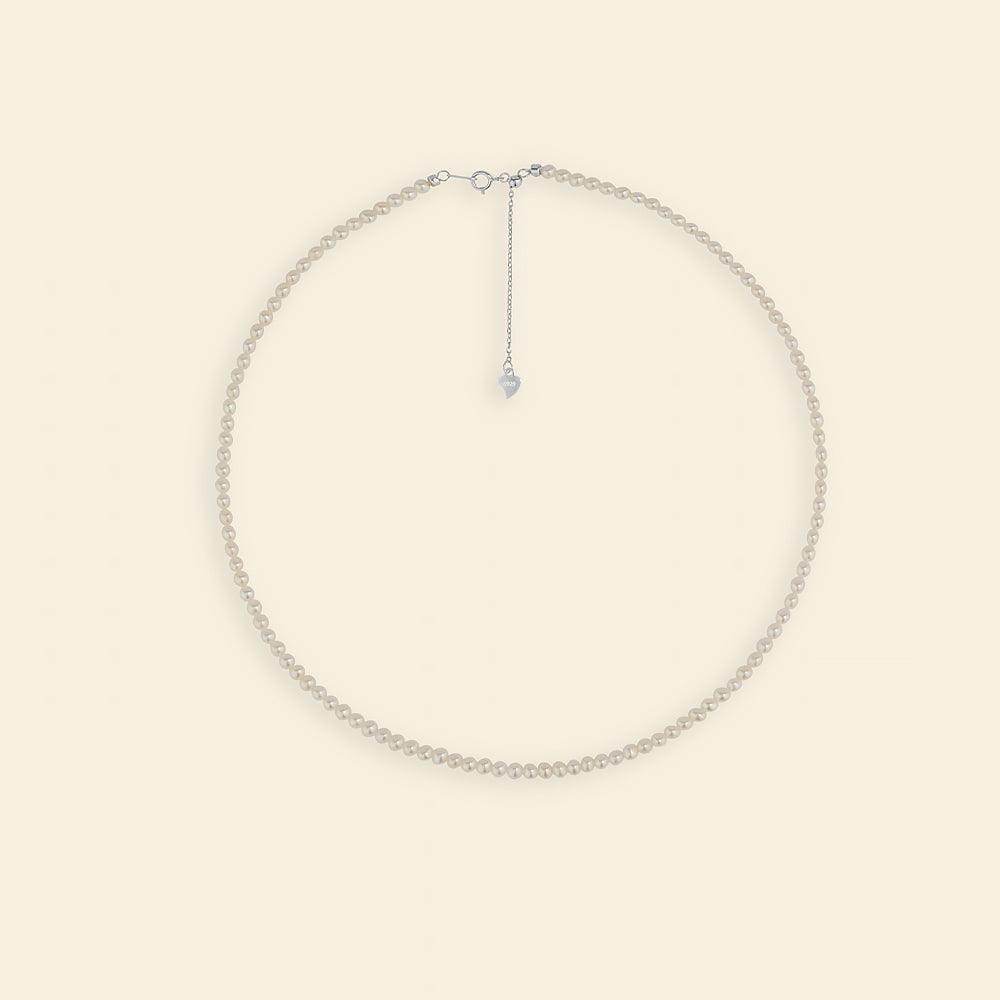 Charming Freshwater Pearl Strand Necklace 3.5-4mm 16"-18" - JESCOJES