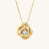 Golden Rose Pendant Necklace - JESCOJES