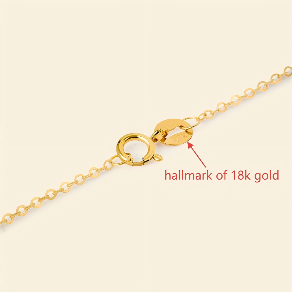 JESCOJES Shining 18K Gold Premium Pearl Pendant Necklace