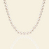 JESCOJES Noble 7-8mm White Freshwater Pearl Strand Necklace