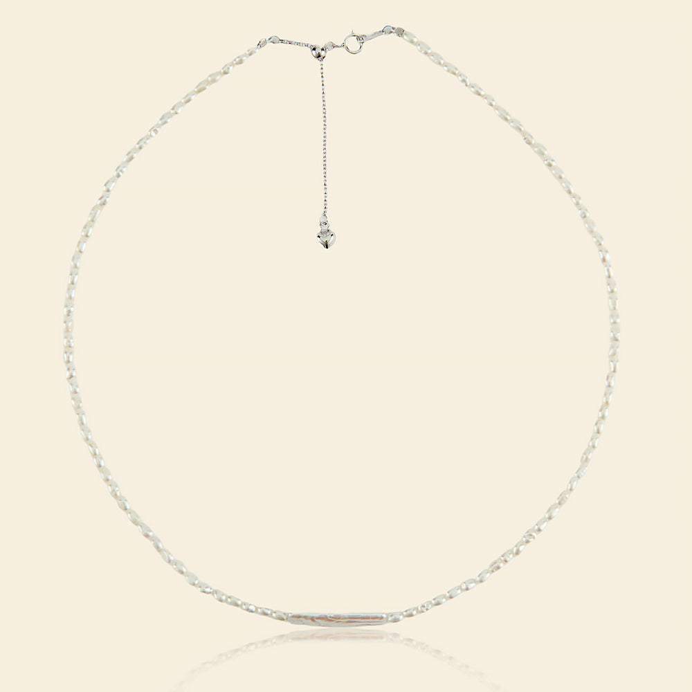 JESCOJES Chic Keshi Pearl Strand Necklace