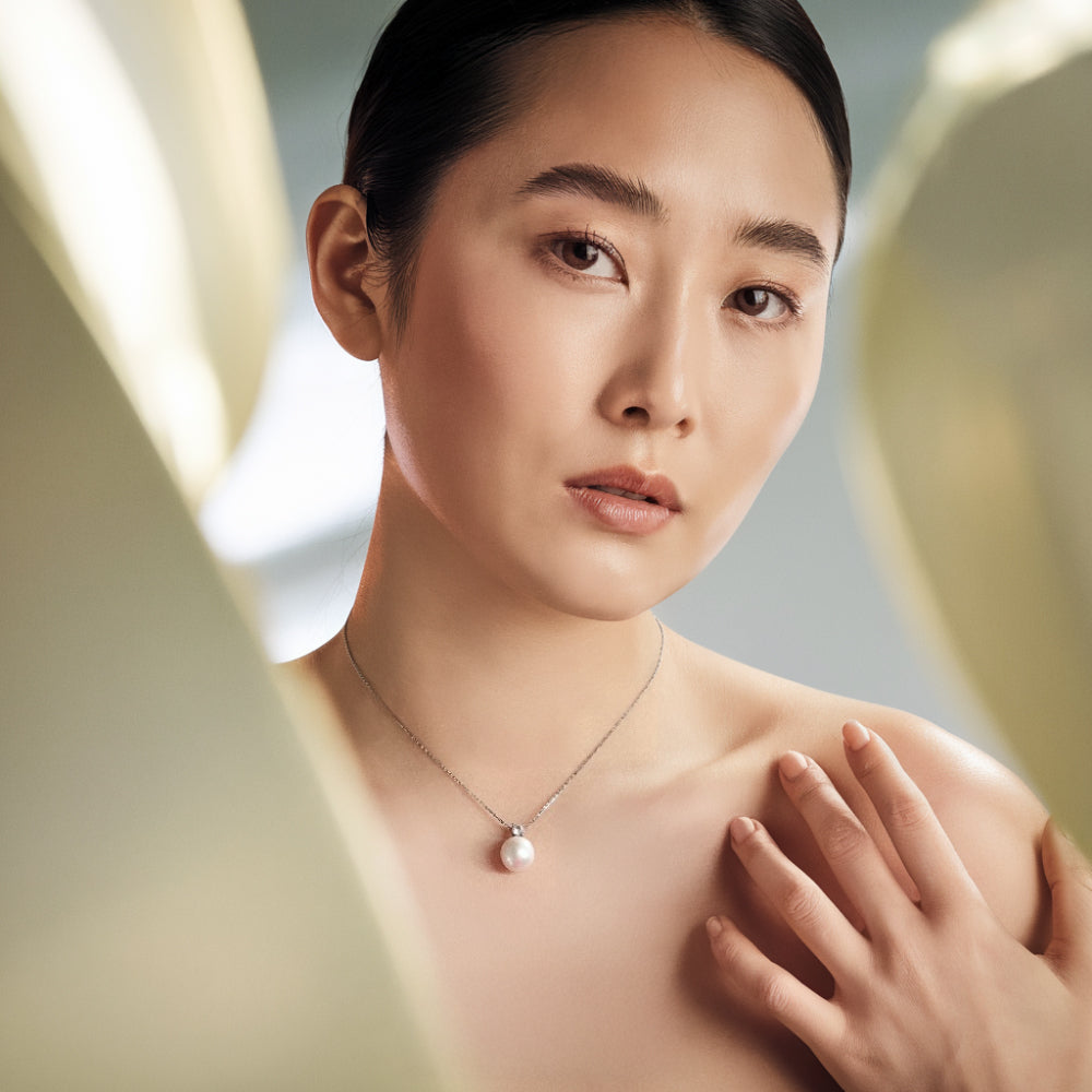 JESCPJES Noble AAAA Freshwater Pearl Pendant Necklace