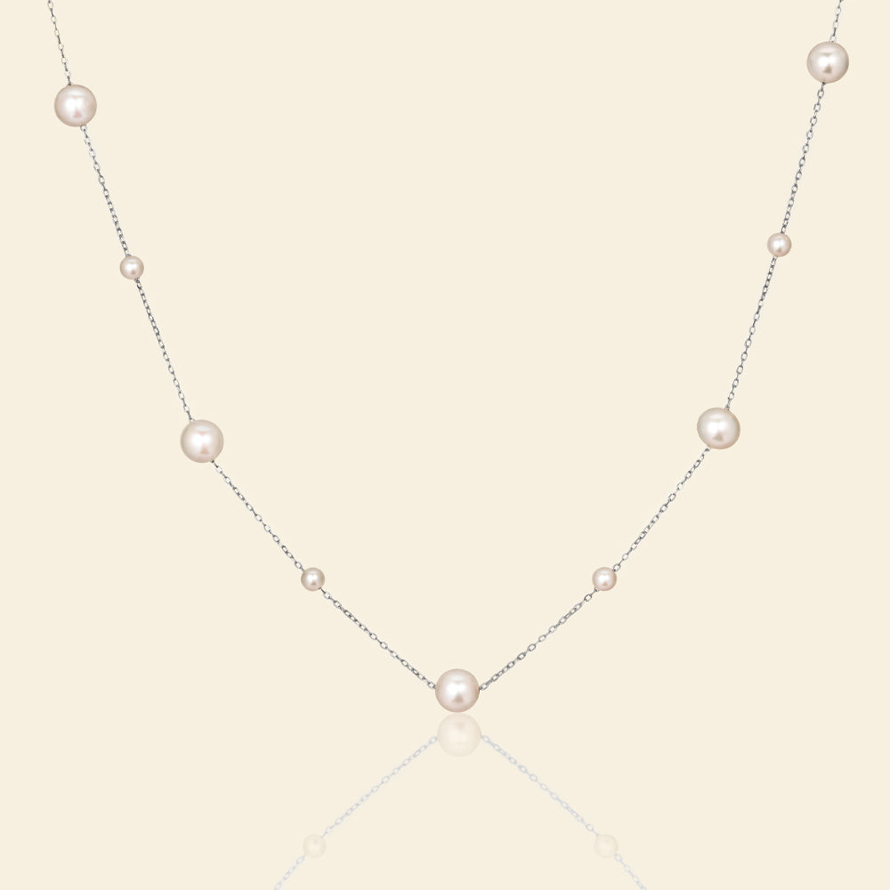 JESCOJES Starry Night AAA Freshwater Pearl Necklace