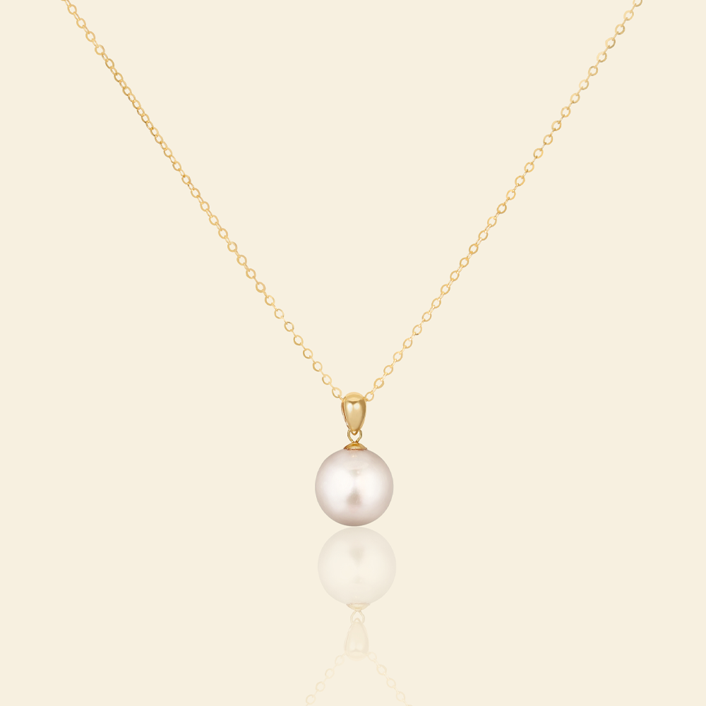 JESCOJES Lustrous AAAA Pearl Pendant Necklace