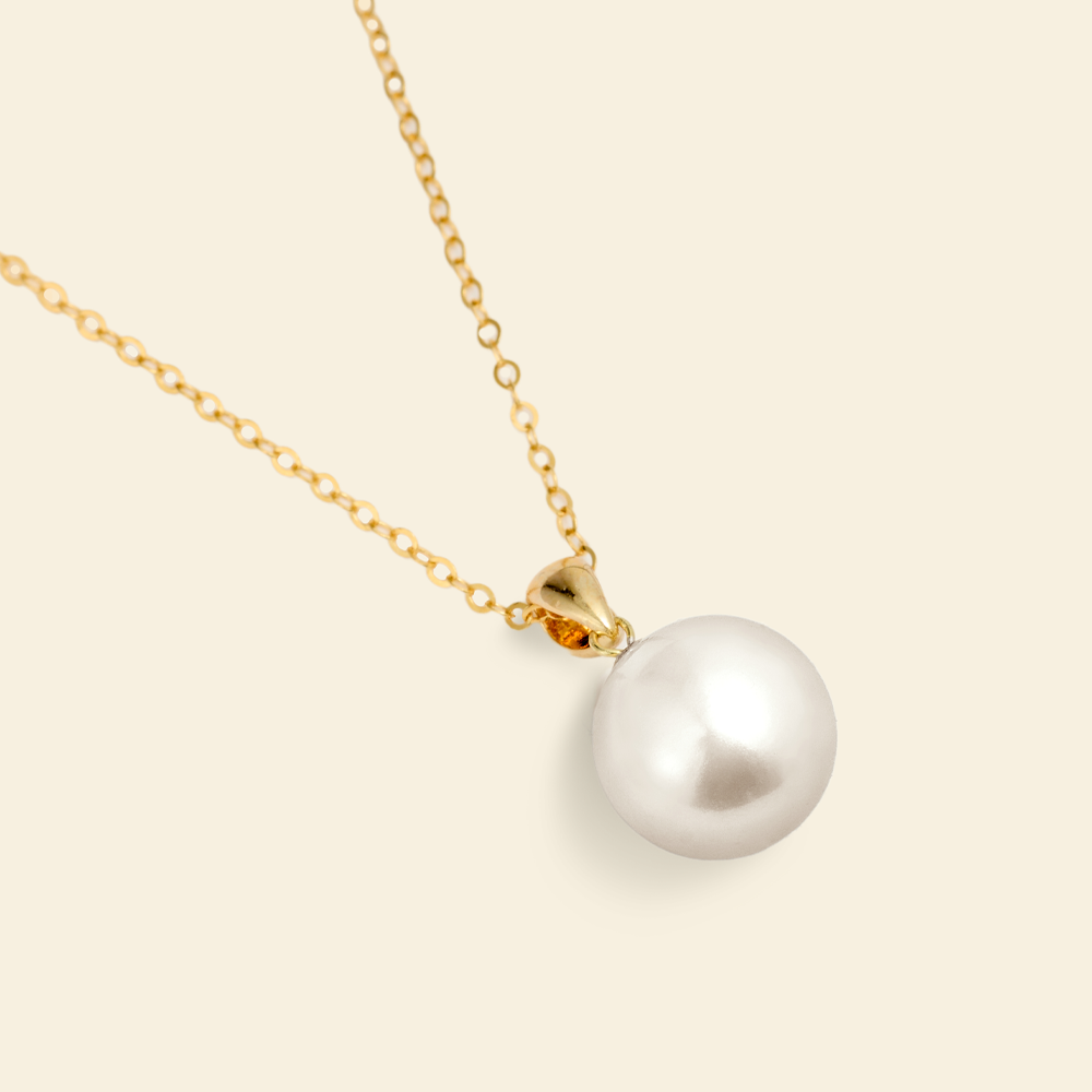 JESCOJES Lustrous AAAA Pearl Pendant Necklace