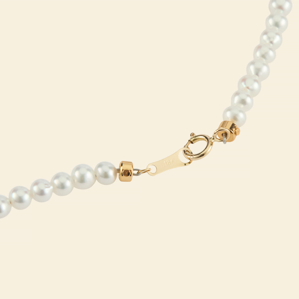 JESCOJES Noble AAAA Freshwater Pearl Strand Necklace 3.5-4mm 17"