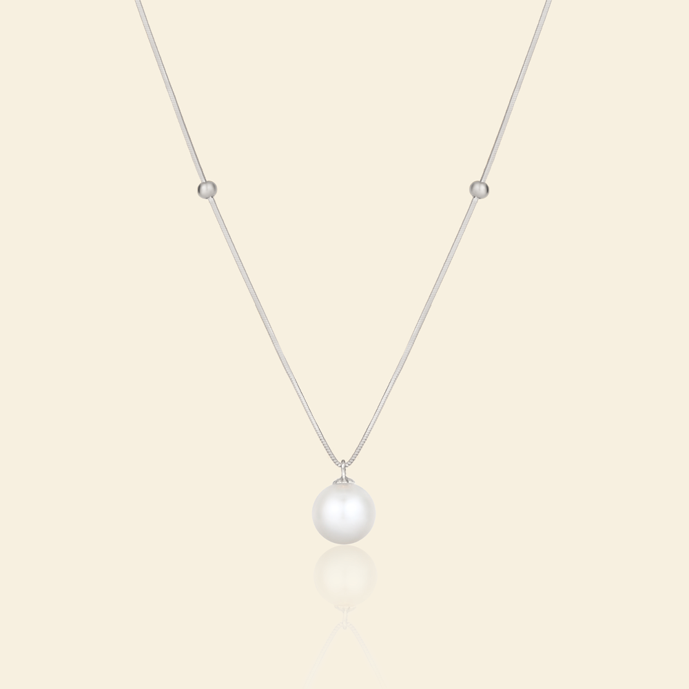 JESCOJES Elegant Beauty AAAA-Grade Pearl Pendant Necklace