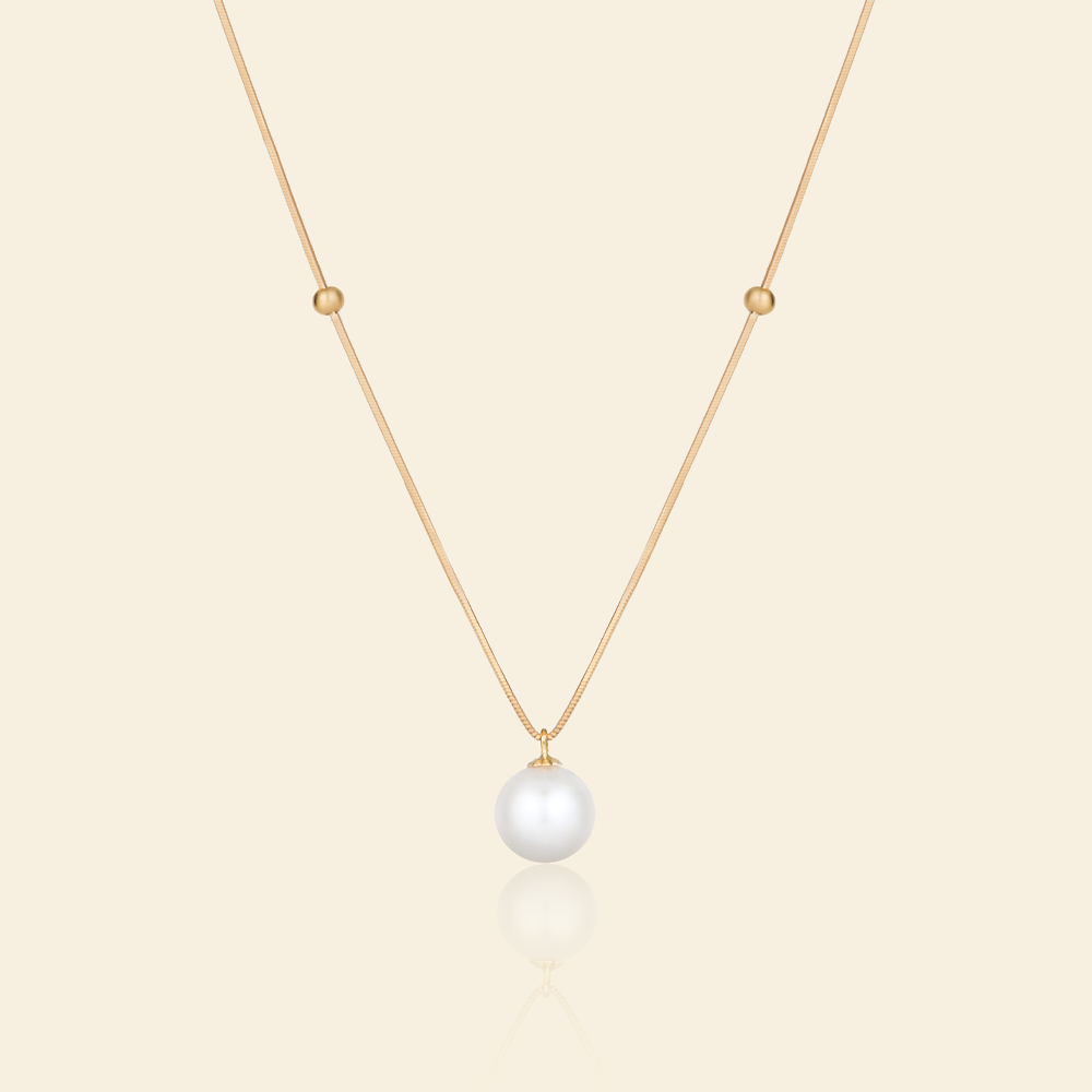 JESCOJES Elegant Beauty AAAA-Grade Pearl Pendant Necklace