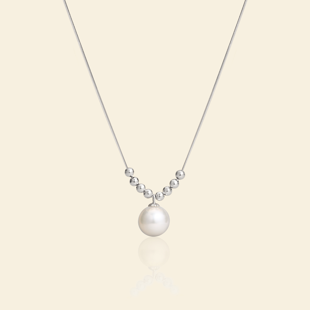 JESCOJES Elegant Beauty AAAA-Grade Pearl Pendant Necklace