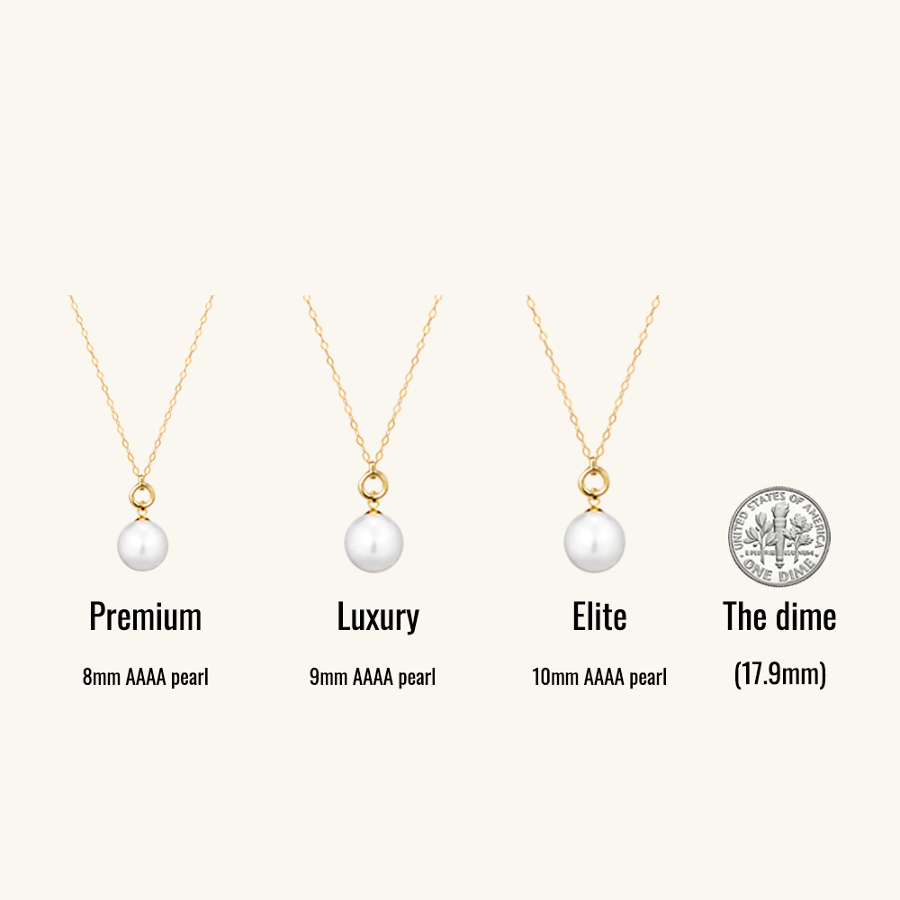 Dream Circle Pearl Pendant Necklace