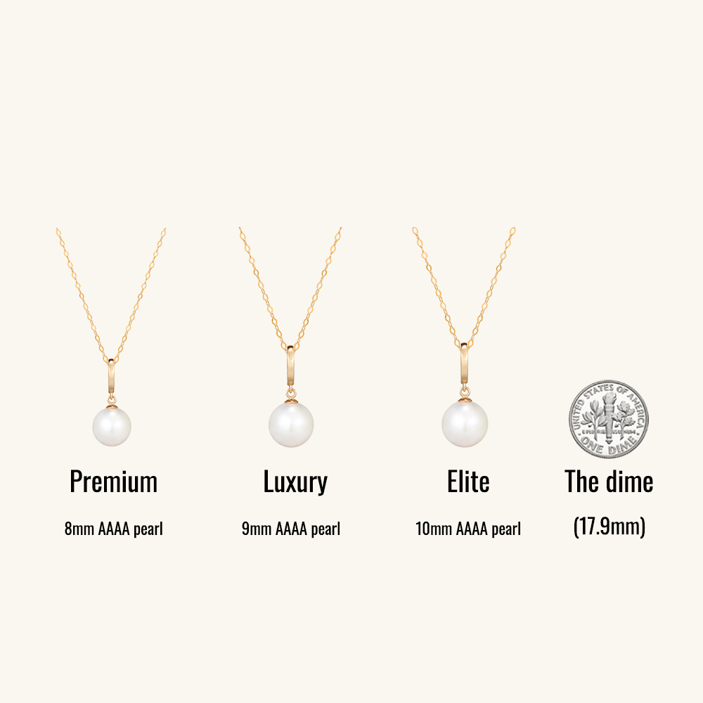 JESCOJES Elegant Pearl Pendant Necklace