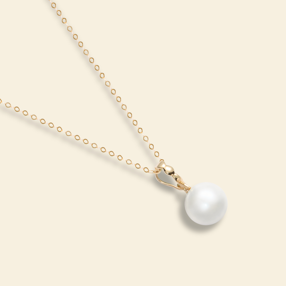 JESCOJES Noble Pearl Pendant Necklace
