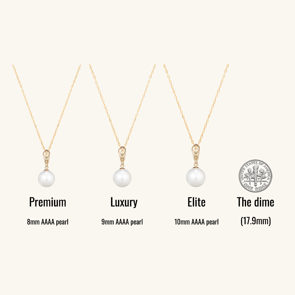 JESCOJES Noble Pearl Pendant Necklace