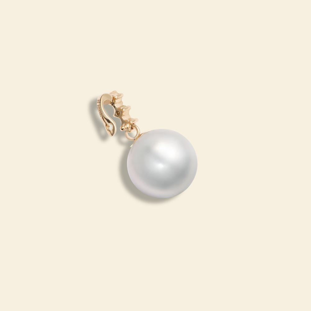 JESCOJES Sparkling Pearl Pendant Necklace