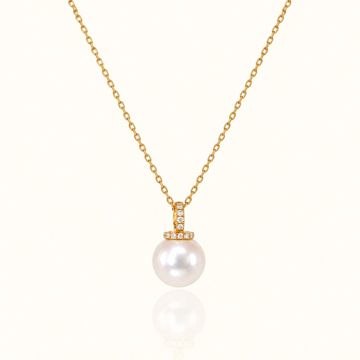 JESCOJES The Halo | Convertible Akoya Pearl Pendant Necklace
