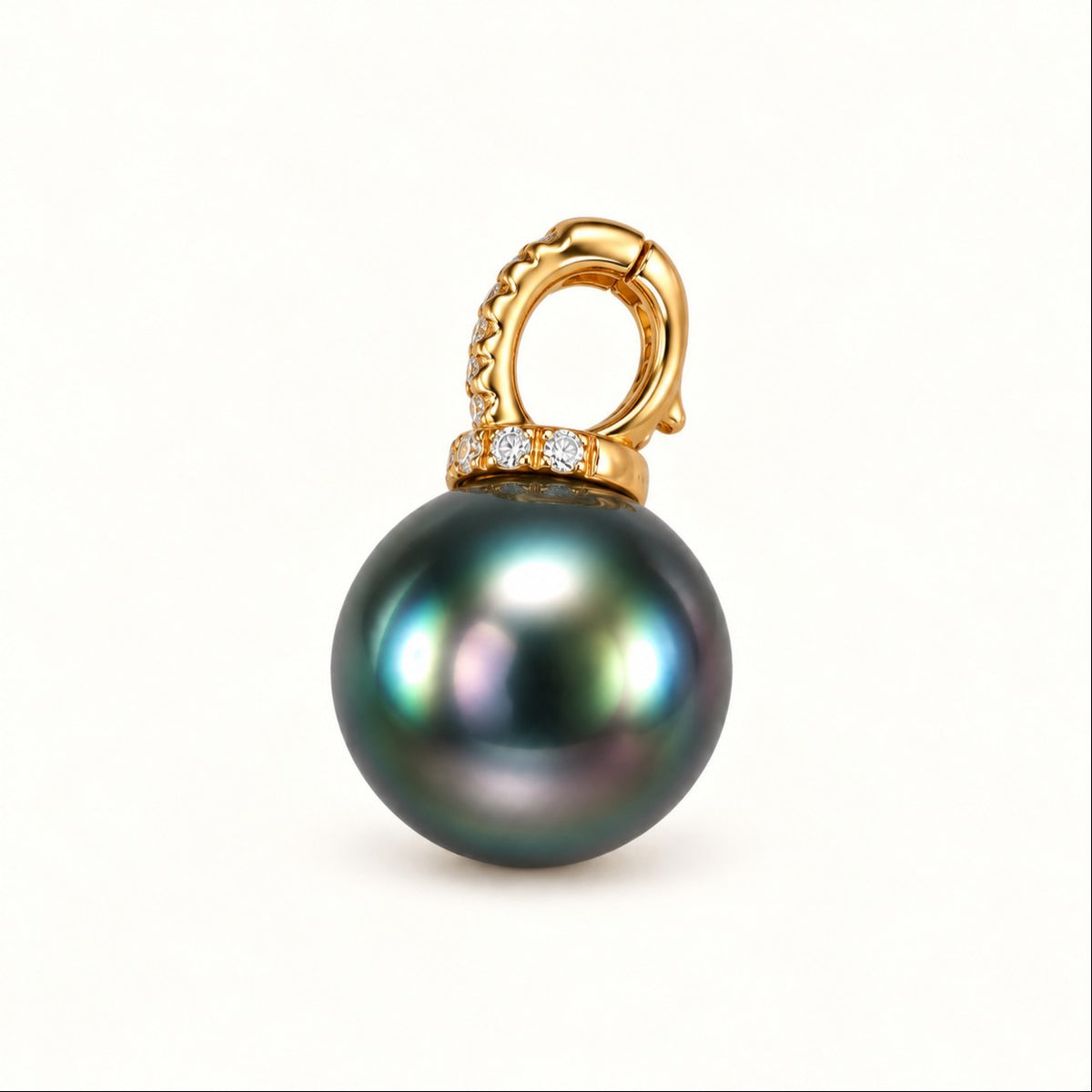 JESCOJES The Halo | Convertible Tahitian Pearl Pendant Necklace