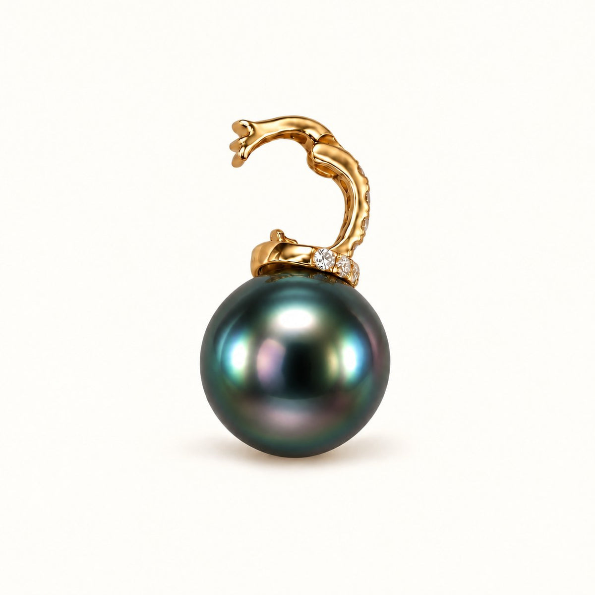 JESCOJES The Halo | Convertible Tahitian Pearl Pendant Necklace