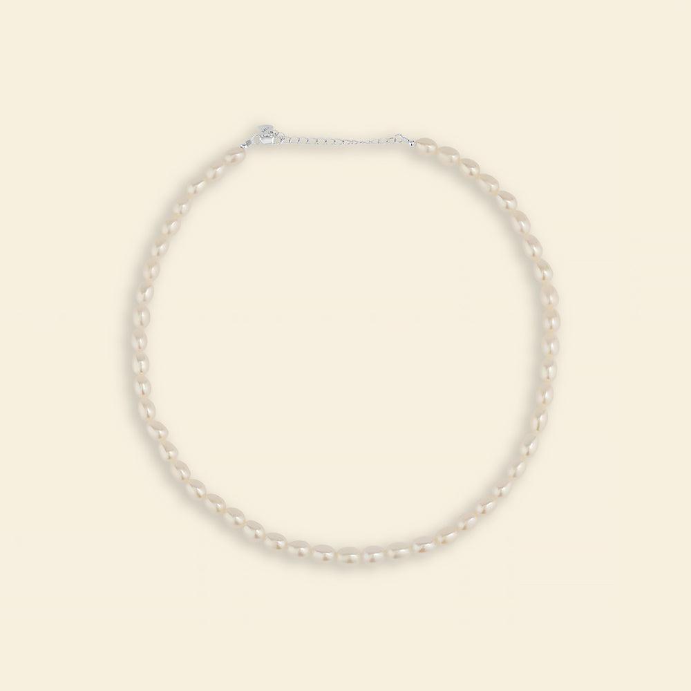 Dynamic Freshwater Pearl Strand Necklace 4-5mm 15"-16.5" - JESCOJES