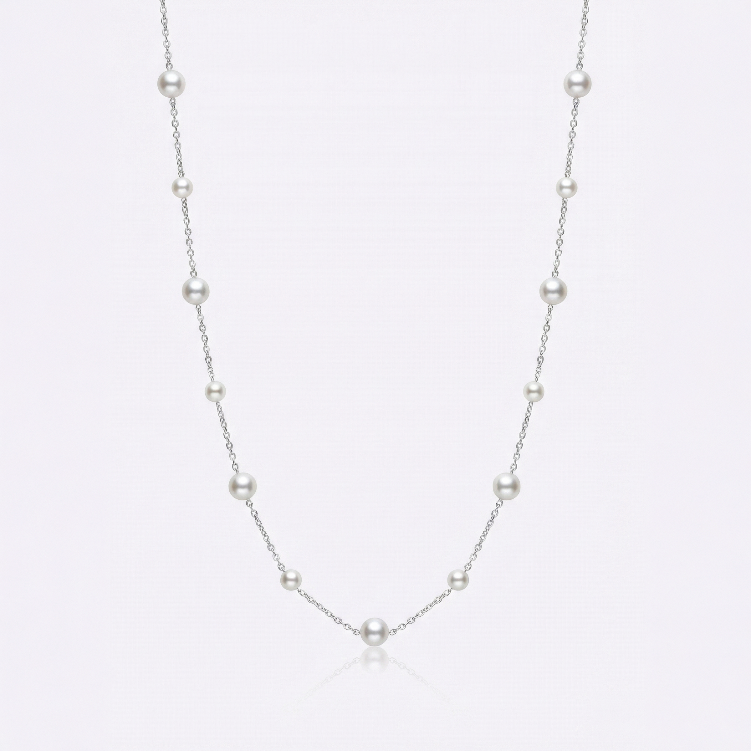 JESCOJES Star Spaced Pearl Necklace | Tincup Freshwater Pearl Necklace