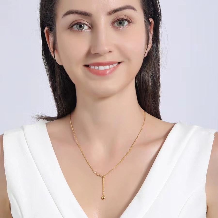 Romantic Heart Gold Pendant Necklace 18K - JESCOJES