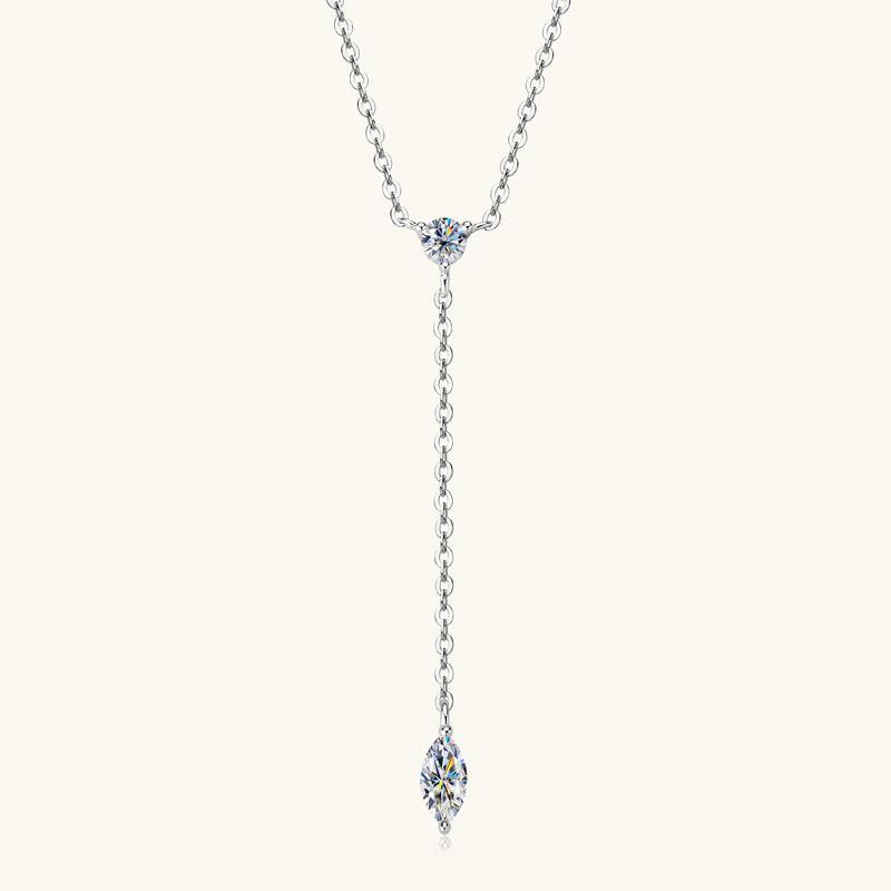 Charming Marquise Premium Moissanite Lariat Necklace - JESCOJES