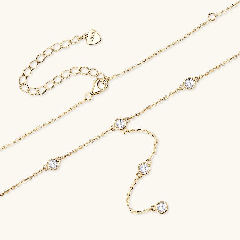 Grace Premium Moissanite Lariat Necklace - JESCOJES