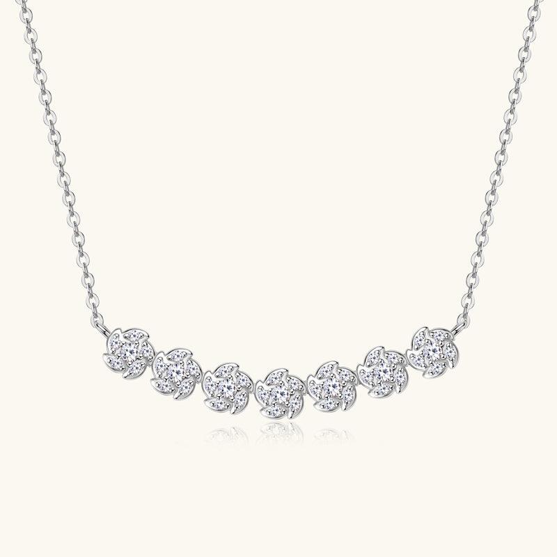 Charming Flowers Premium Moissanite Pendant Necklace - JESCOJES