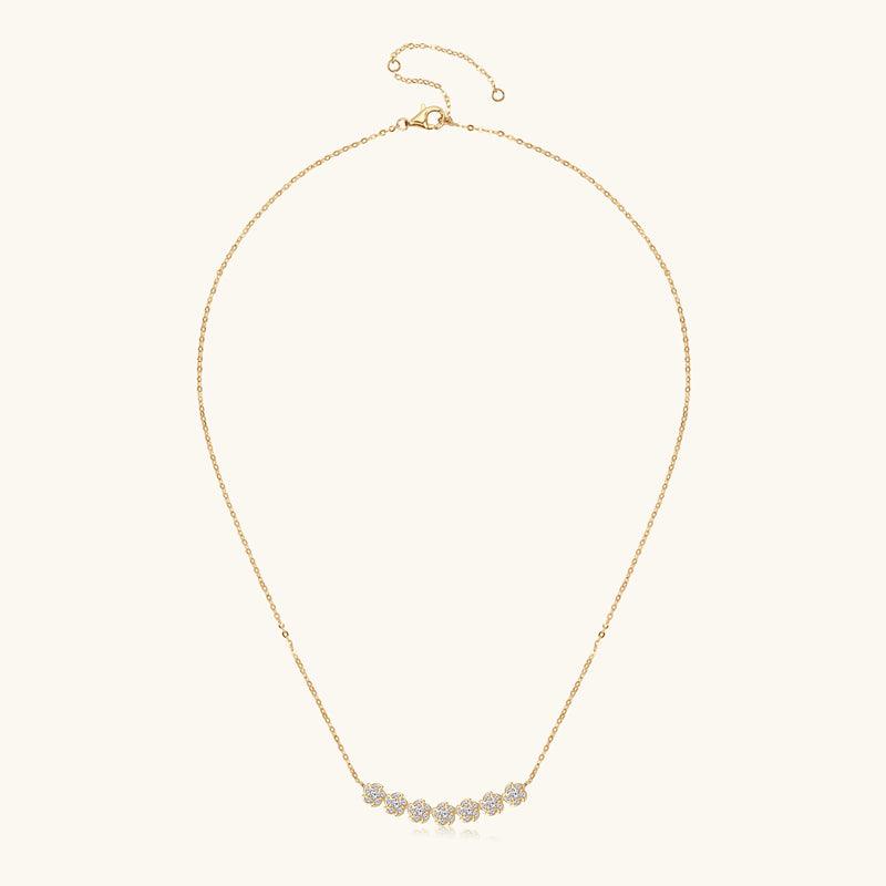 Charming Flowers Premium Moissanite Pendant Necklace - JESCOJES